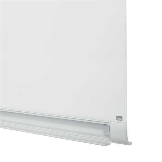 Pizarra Magnética De Cristal Nobo Impression Pro De 1260X710Mm Con Bandeja Para Rotuladores Oculta Blanco Brillante