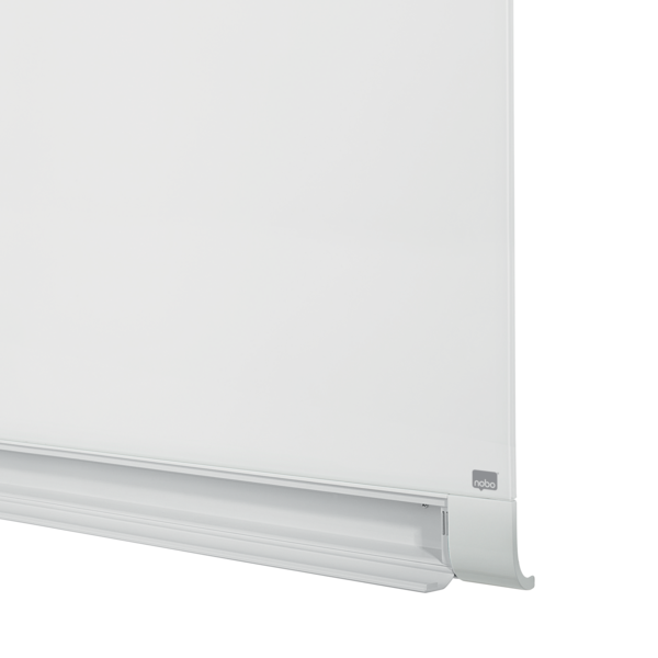 Pizarra Magnética De Cristal Nobo Impression Pro De 1260X710Mm Con Bandeja Para Rotuladores Oculta Blanco Brillante
