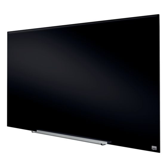 Pizarra Magnética De Cristal Nobo Impression Pro De 1260X710Mm Negro