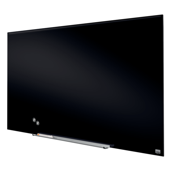 Pizarra Magnética De Cristal Nobo Impression Pro De 1260X710Mm Negro