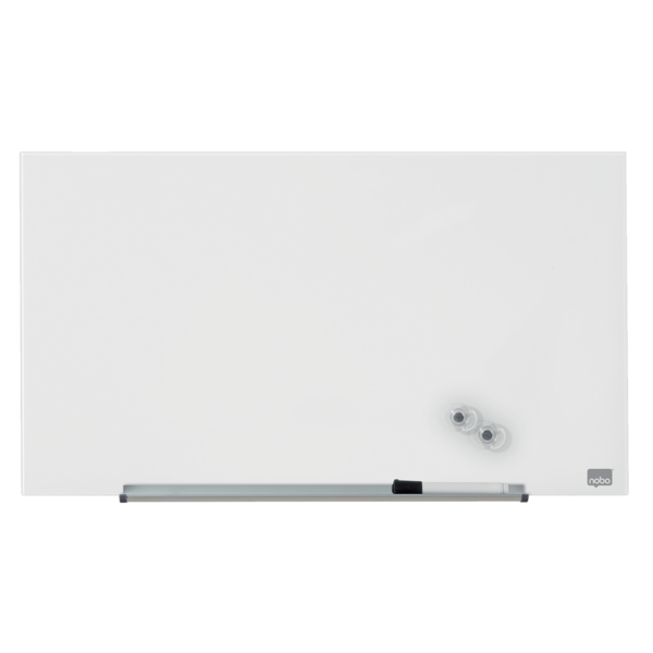 Pizarra Magnética De Cristal Nobo Impression Pro De 680X380Mm Blanco Brillante