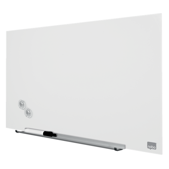 Pizarra Magnética De Cristal Nobo Impression Pro De 680X380Mm Blanco Brillante