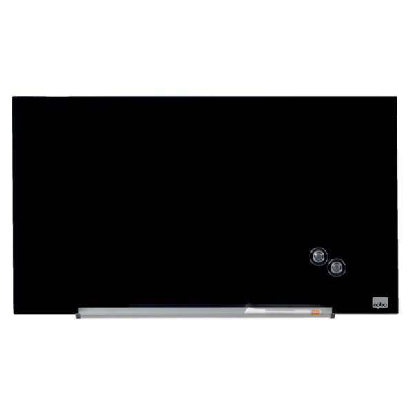 Pizarra Magnética De Cristal Nobo Impression Pro De 680X380Mm Negro