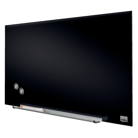 Pizarra Magnética De Cristal Nobo Impression Pro De 680X380Mm Negro