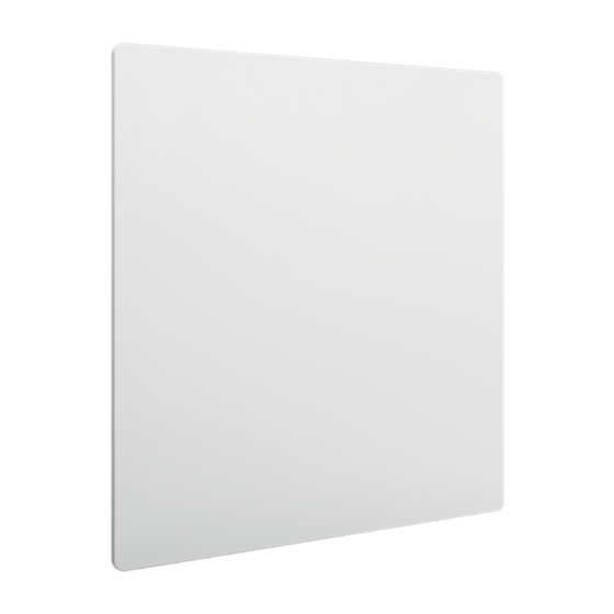 Pizarra Magnética Modular Sin Marco Nobo 450X450Mm Blanco