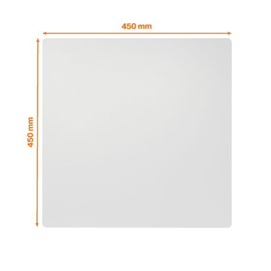 Pizarra Magnética Modular Sin Marco Nobo 450X450Mm Blanco