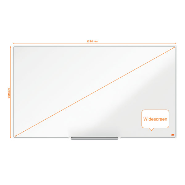 Pizarra Magnética Nano Clean™ De Formato Panorámico Nobo Impression Pro De 1220X690Mm Blanco
