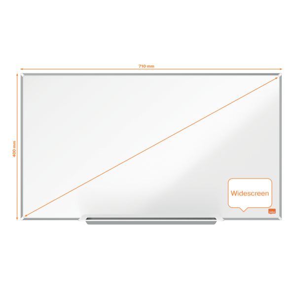 Pizarra Magnética Nano Clean™ De Formato Panorámico Nobo Impression Pro De 710X400Mm Blanco