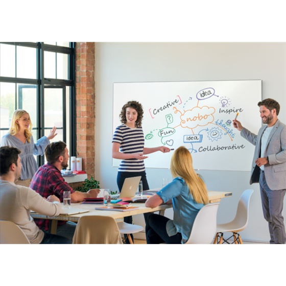 Pizarra Magnética Nano Clean™ Nobo Impression Pro De 1200X900Mm Blanco