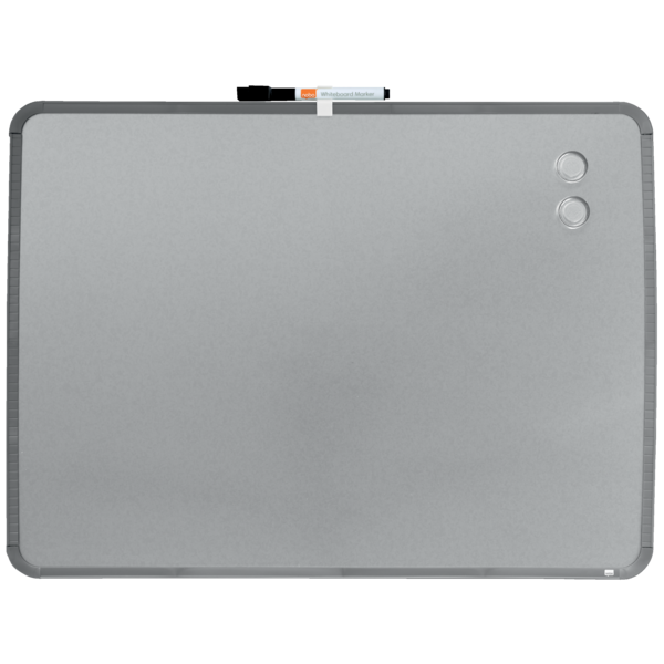Pizarra Magnética Pequeña Nobo Con Marco Plateado Slim 580X430 Mm Plata