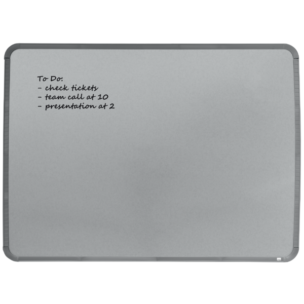 Pizarra Magnética Pequeña Nobo Con Marco Plateado Slim 580X430 Mm Plata