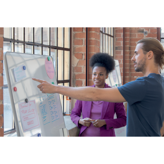 Pizarra Portátil Para El Sistema De Colaboración Move & Meet De Nobo 1800X900 Mm Blanco