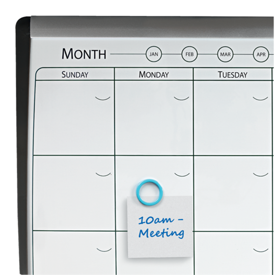 Planificador De Pizarra Magnética Pequeña Nobo Con Tablero De Anuncios De Corcho 585X430 Mm Blanco