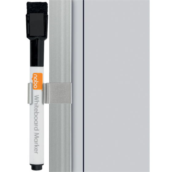 Planificador Semanal De Pizarra Magnética Pequeña De 585X190 Mm De Nobo Gris