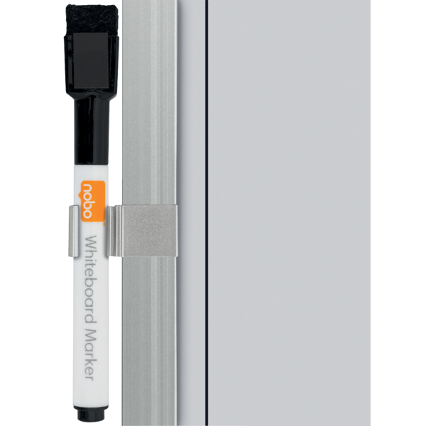 Planificador Semanal De Pizarra Magnética Pequeña De 585X190 Mm De Nobo Gris