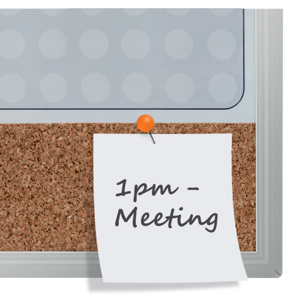 Planificador Semanal De Pizarra Magnética Pequeña De 585X190 Mm De Nobo Gris