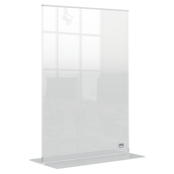 Porta Póster Acrílico Transparente De Sobremesa, A4 Transparente