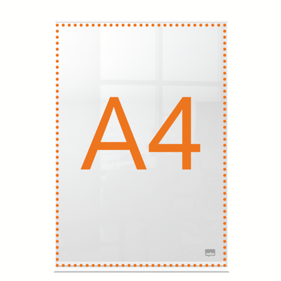 Porta Póster Acrílico Transparente De Sobremesa, A4 Transparente