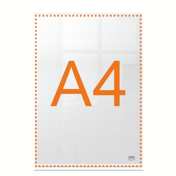 Porta Póster Acrílico Transparente De Sobremesa, A4 Transparente