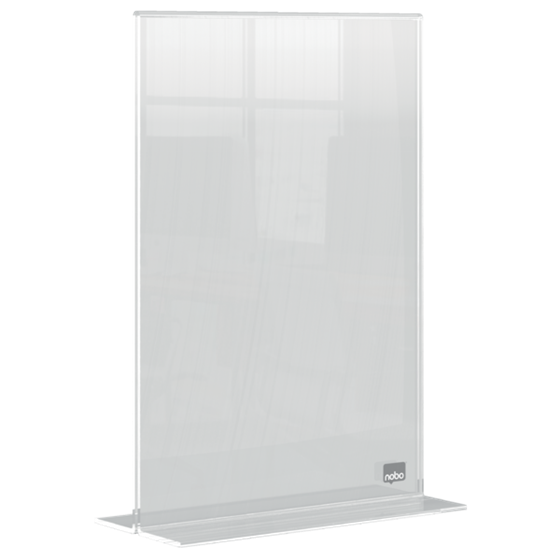 Porta Póster Acrílico Transparente De Sobremesa, A5 Transparente