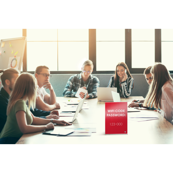 Porta Póster Acrílico Transparente De Sobremesa, A5 Transparente