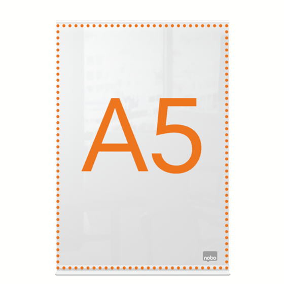 Porta Póster Acrílico Transparente De Sobremesa, A5 Transparente