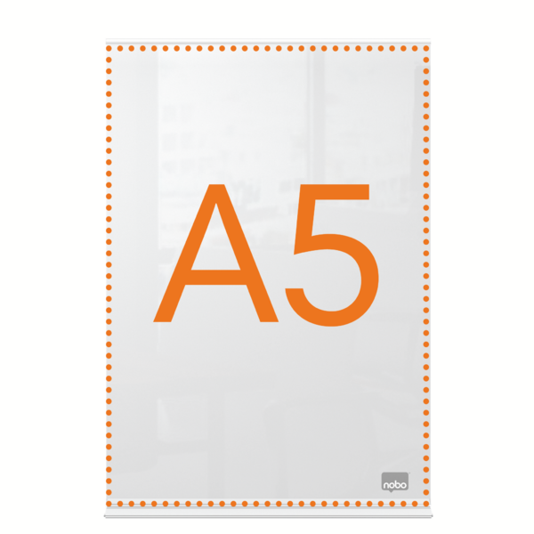 Porta Póster Acrílico Transparente De Sobremesa, A5 Transparente