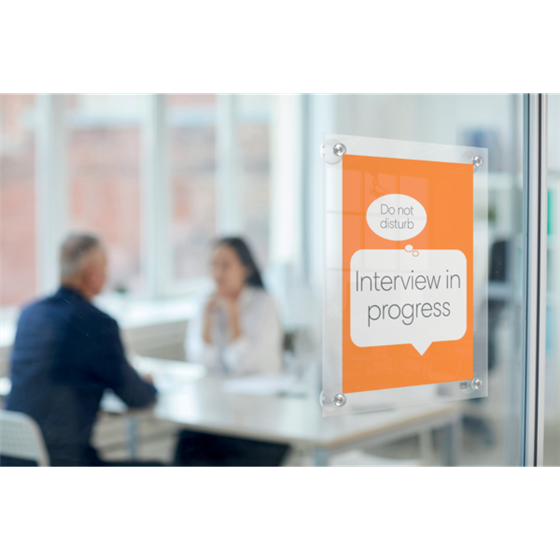 Porta Póster Acrílico Transparente Mural Removible, A3 Transparente