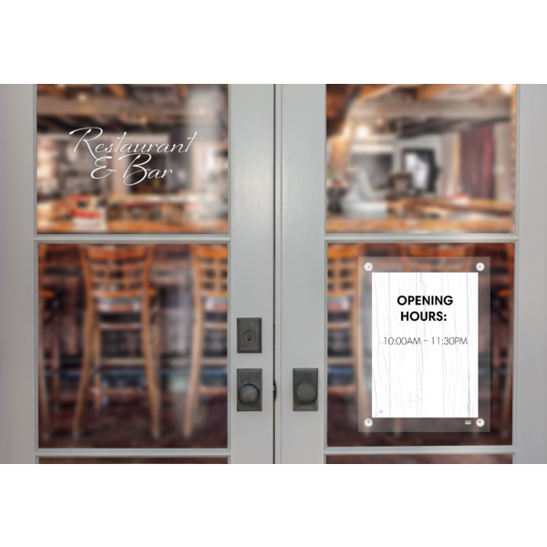 Porta Póster Acrílico Transparente Mural Removible, A3 Transparente