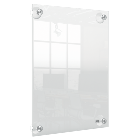 Porta Póster Acrílico Transparente Mural Removible, A4 Transparente