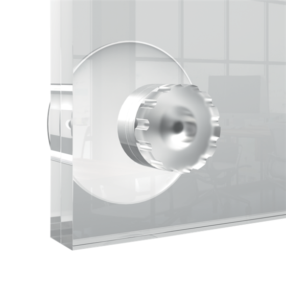 Porta Póster Acrílico Transparente Mural Removible, A4 Transparente