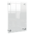Porta Póster Acrílico Transparente Mural, A5 Transparente