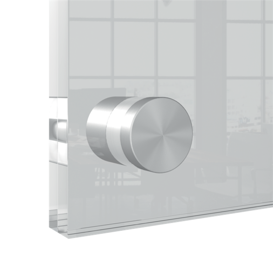 Porta Póster Acrílico Transparente Mural, A5 Transparente