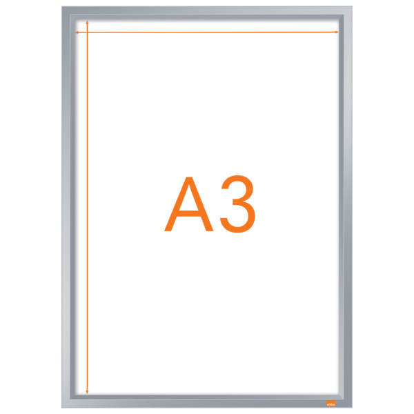 Porta Pósters Con Marco De Clip De Aluminio A3 Blanco