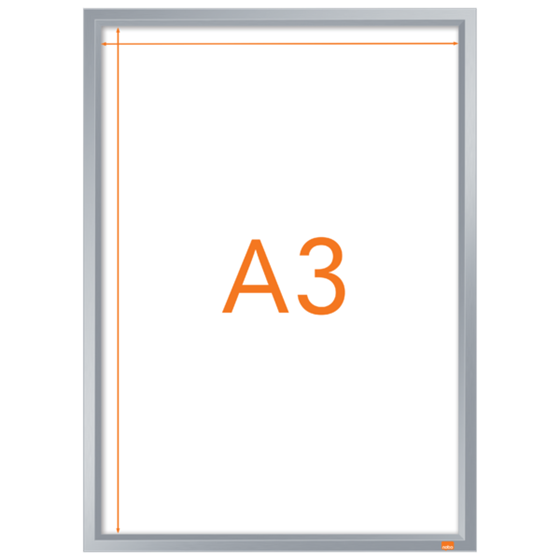 Porta Pósters Con Marco De Clip De Aluminio A3 Blanco