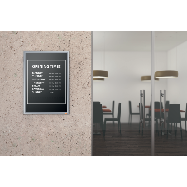 Porta Pósters Con Marco De Clip De Aluminio A4 Blanco