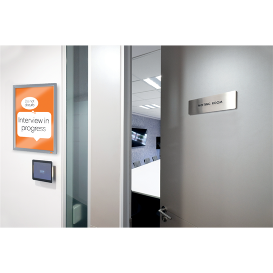 Porta Pósters Con Marco De Clip De Aluminio A4 Blanco