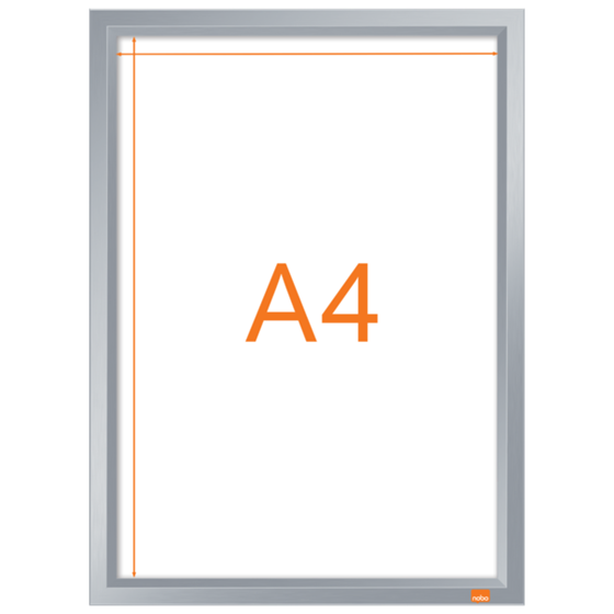 Porta Pósters Con Marco De Clip De Aluminio A4 Blanco