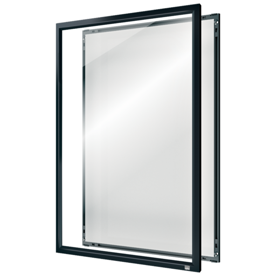 Porta Pósters Con Marco De Clip De Color Gris Grafito A3 Blanco