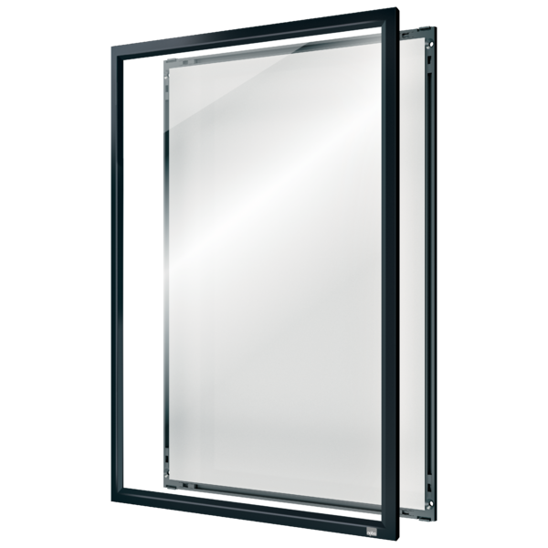 Porta Pósters Con Marco De Clip De Color Gris Grafito A3 Blanco