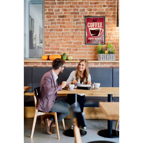 Porta Pósters Con Marco De Clip De Color Gris Grafito A4 Blanco