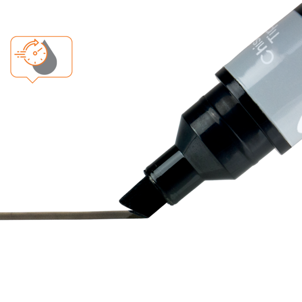 Rotuladores De Tinta Líquida Nobo Con Punta Biselada, 10 Unidades Negro