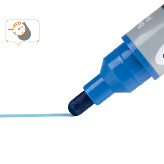 Rotuladores De Tinta Líquida Nobo Con Punta Cónica, 10 Unidades Azul