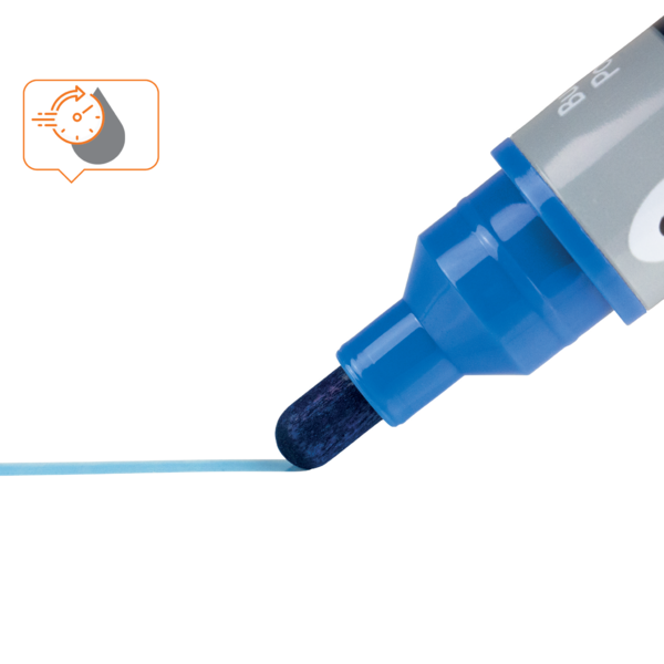 Rotuladores De Tinta Líquida Nobo Con Punta Cónica, 10 Unidades Azul