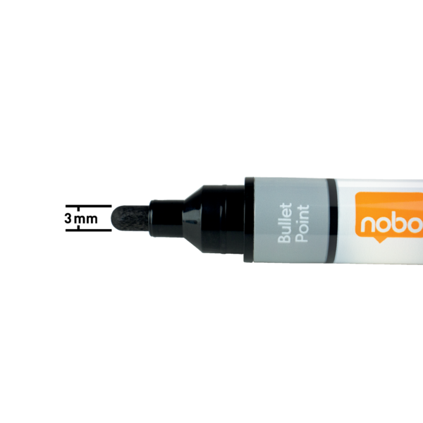 Rotuladores De Tinta Líquida Nobo Con Punta Cónica, 10 Unidades Negro