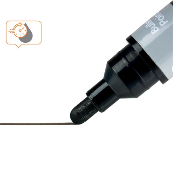 Rotuladores De Tinta Líquida Nobo Con Punta Cónica, 10 Unidades Negro