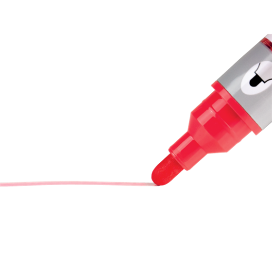 Rotuladores De Tinta Líquida Nobo Con Punta Cónica, 10 Unidades Rojo