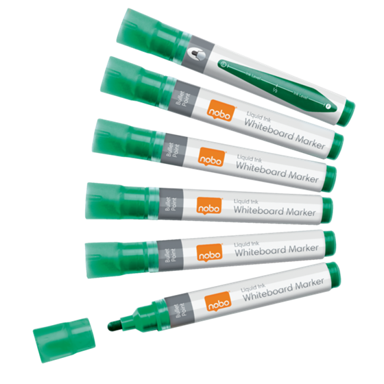 Rotuladores De Tinta Líquida Nobo Con Punta Cónica, 10 Unidades Verde