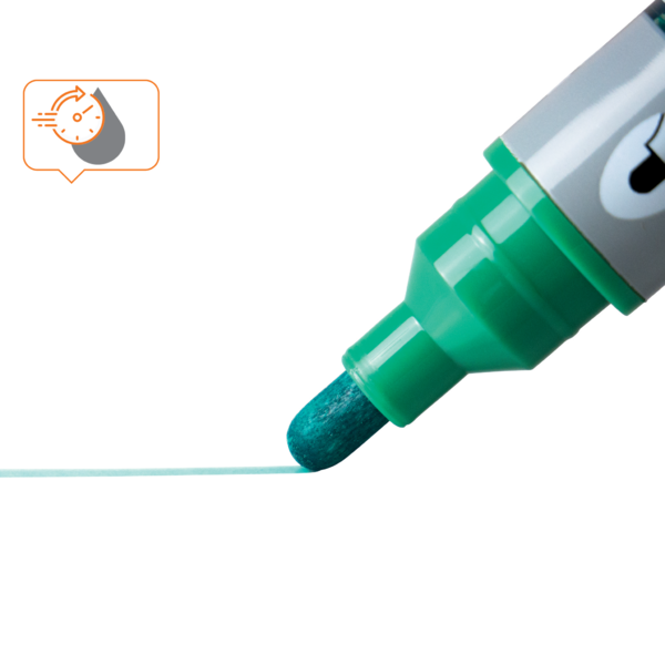 Rotuladores De Tinta Líquida Nobo Con Punta Cónica, 10 Unidades Verde