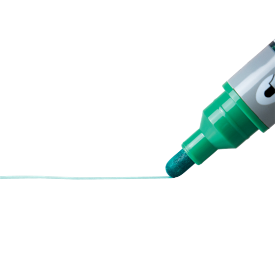 Rotuladores De Tinta Líquida Nobo Con Punta Cónica, 10 Unidades Verde